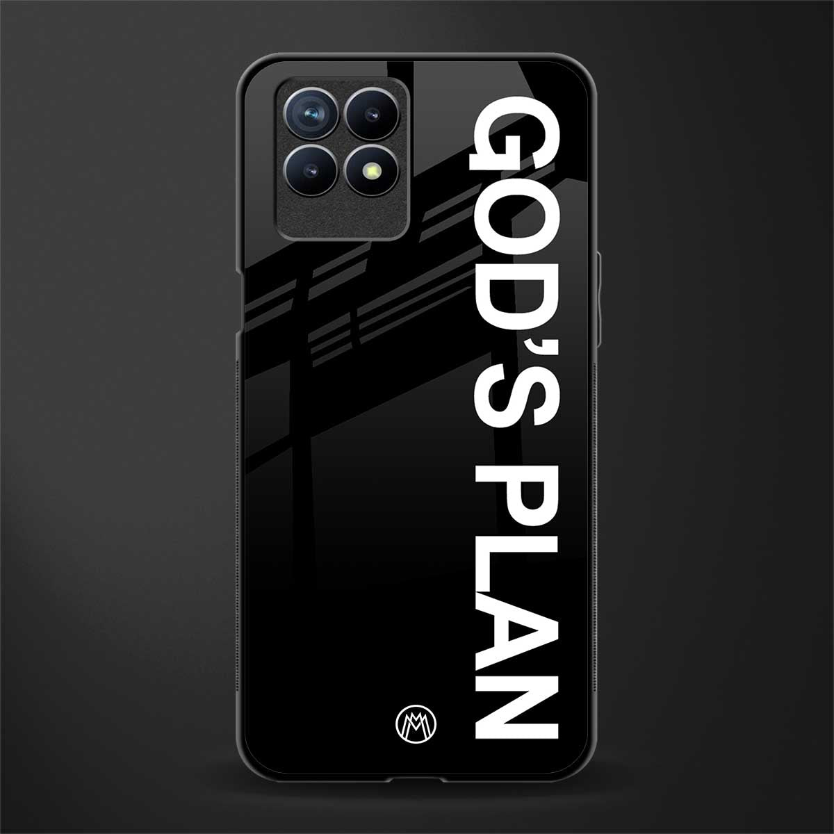 god's plan glass case for realme 8i image