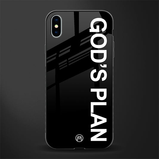 god's plan glass case for iphone xs max image