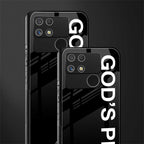 god's plan back phone cover | glass case for realme narzo 50a