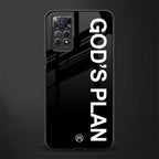 god's plan back phone cover | glass case for redmi note 11 pro plus 4g/5g