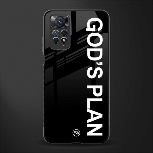 god's plan back phone cover | glass case for redmi note 11 pro plus 4g/5g