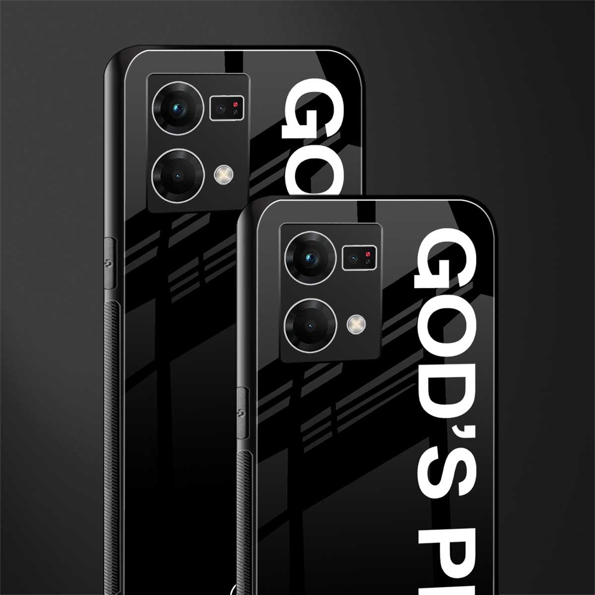god's plan back phone cover | glass case for oppo f21 pro 4g