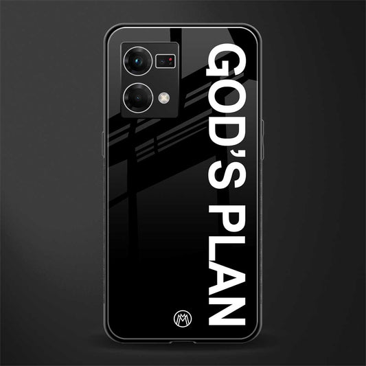 god's plan back phone cover | glass case for oppo f21 pro 4g