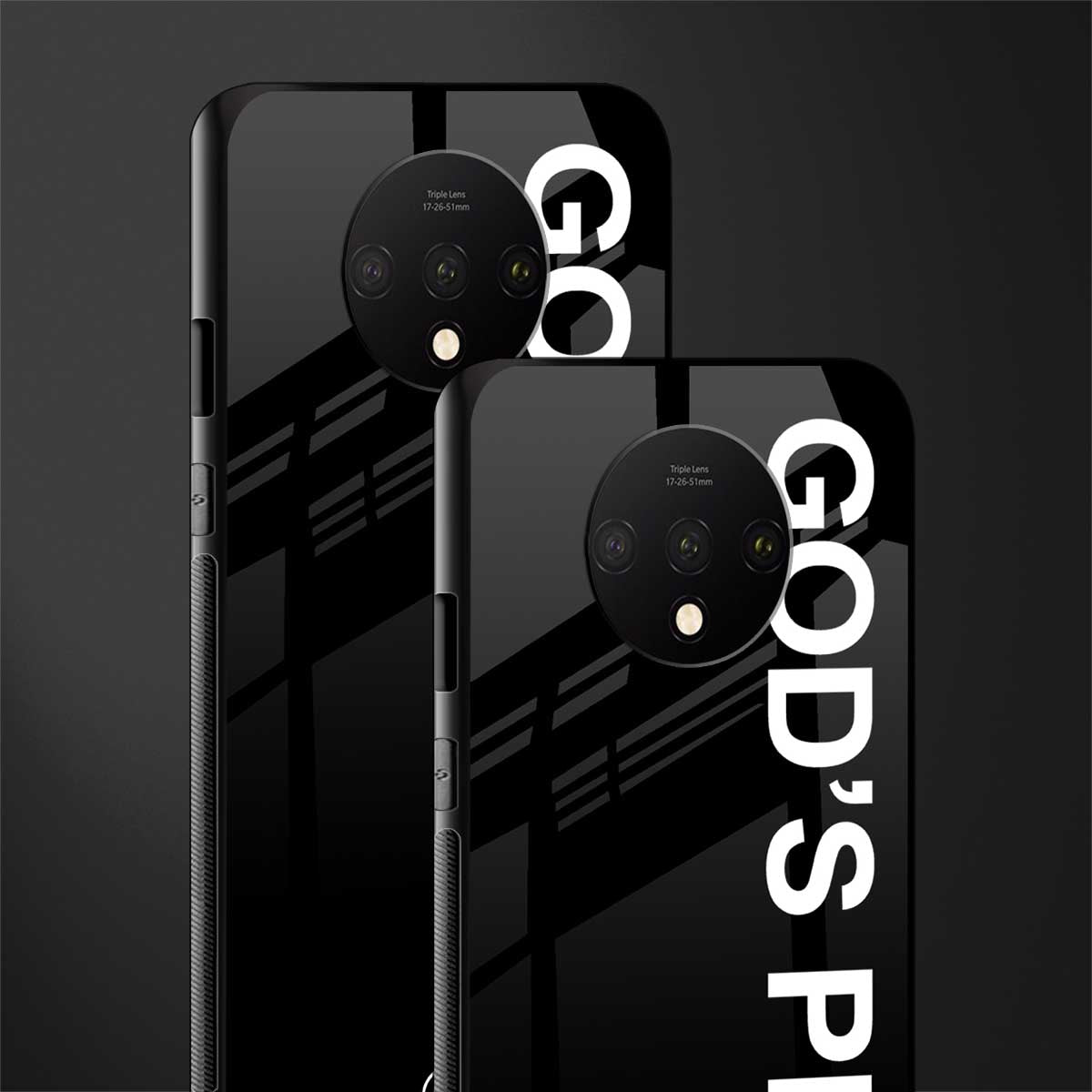 god's plan glass case for oneplus 7t image-2
