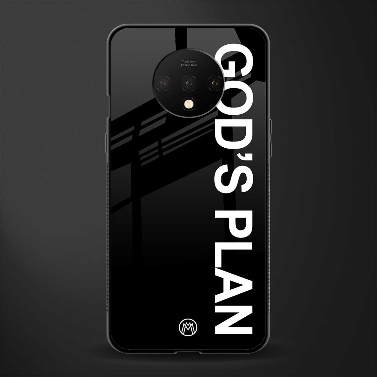 god's plan glass case for oneplus 7t image