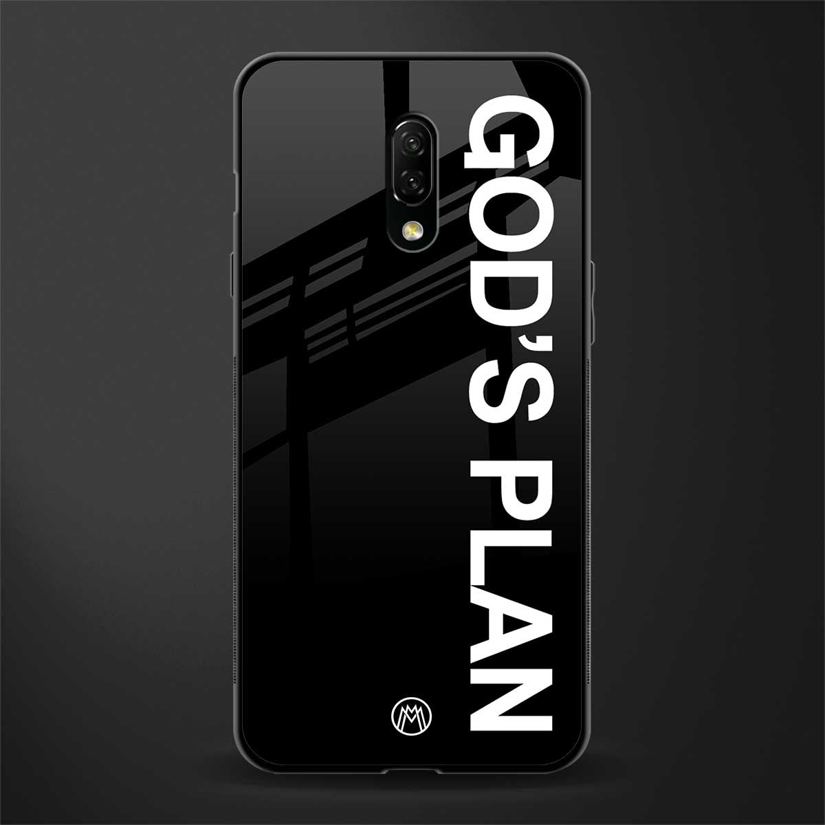 god's plan glass case for oneplus 7 image