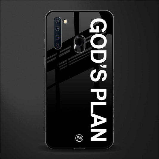 god's plan glass case for samsung a21 image