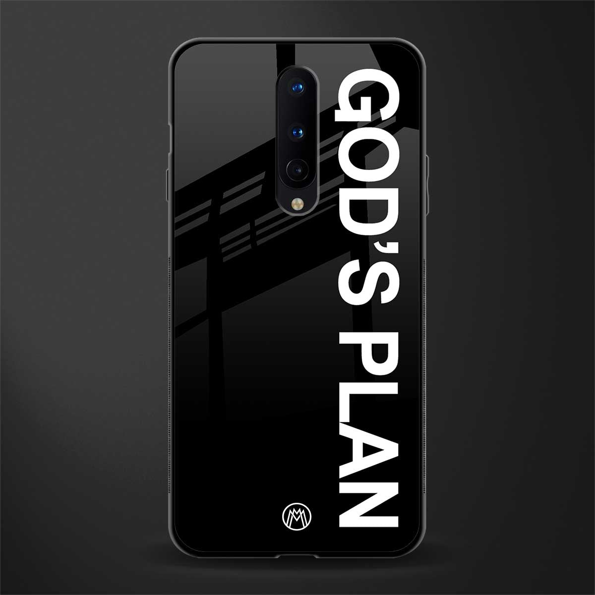 god's plan glass case for oneplus 8 image