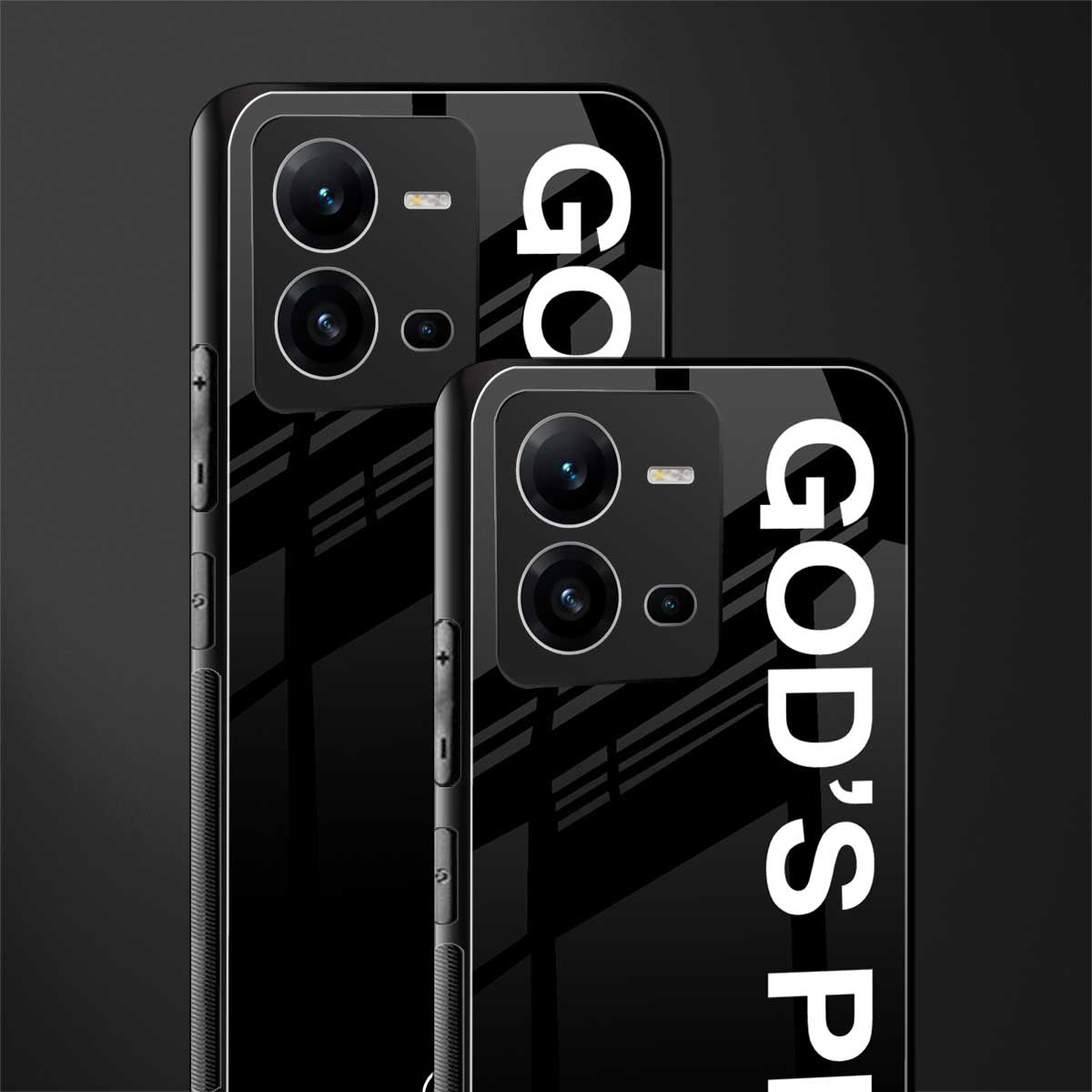 god's plan back phone cover | glass case for vivo v25-5g