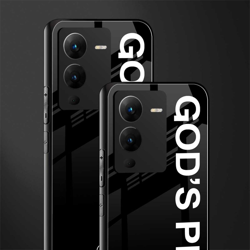 god's plan back phone cover | glass case for vivo v25 pro 5g