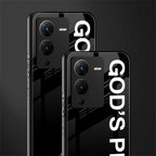 god's plan back phone cover | glass case for vivo v25 pro 5g