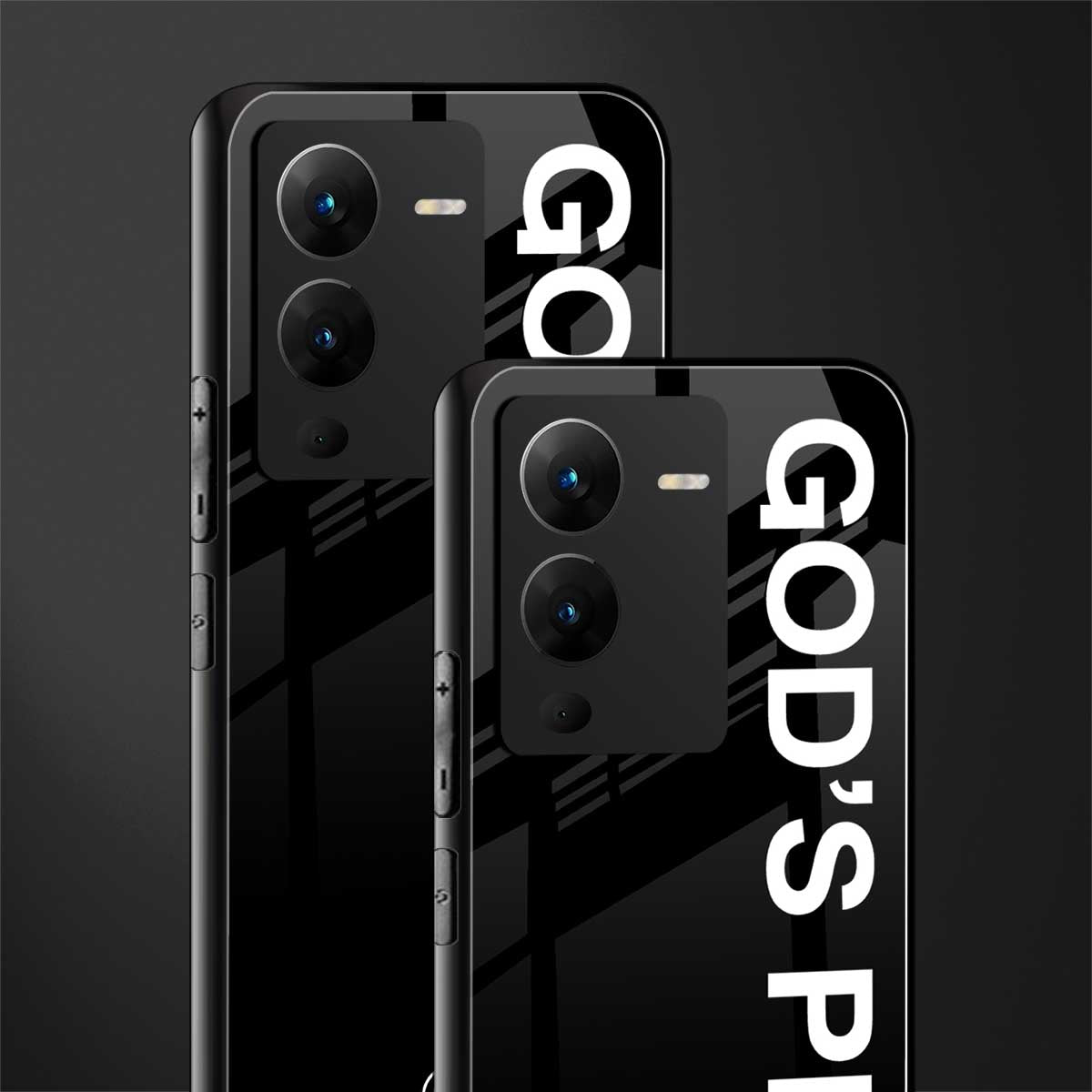 god's plan back phone cover | glass case for vivo v25 pro 5g