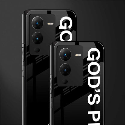 god's plan back phone cover | glass case for vivo v25 pro 5g