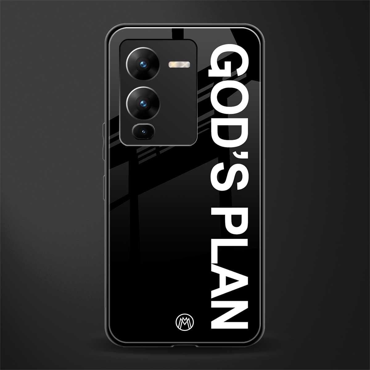 god's plan back phone cover | glass case for vivo v25 pro 5g
