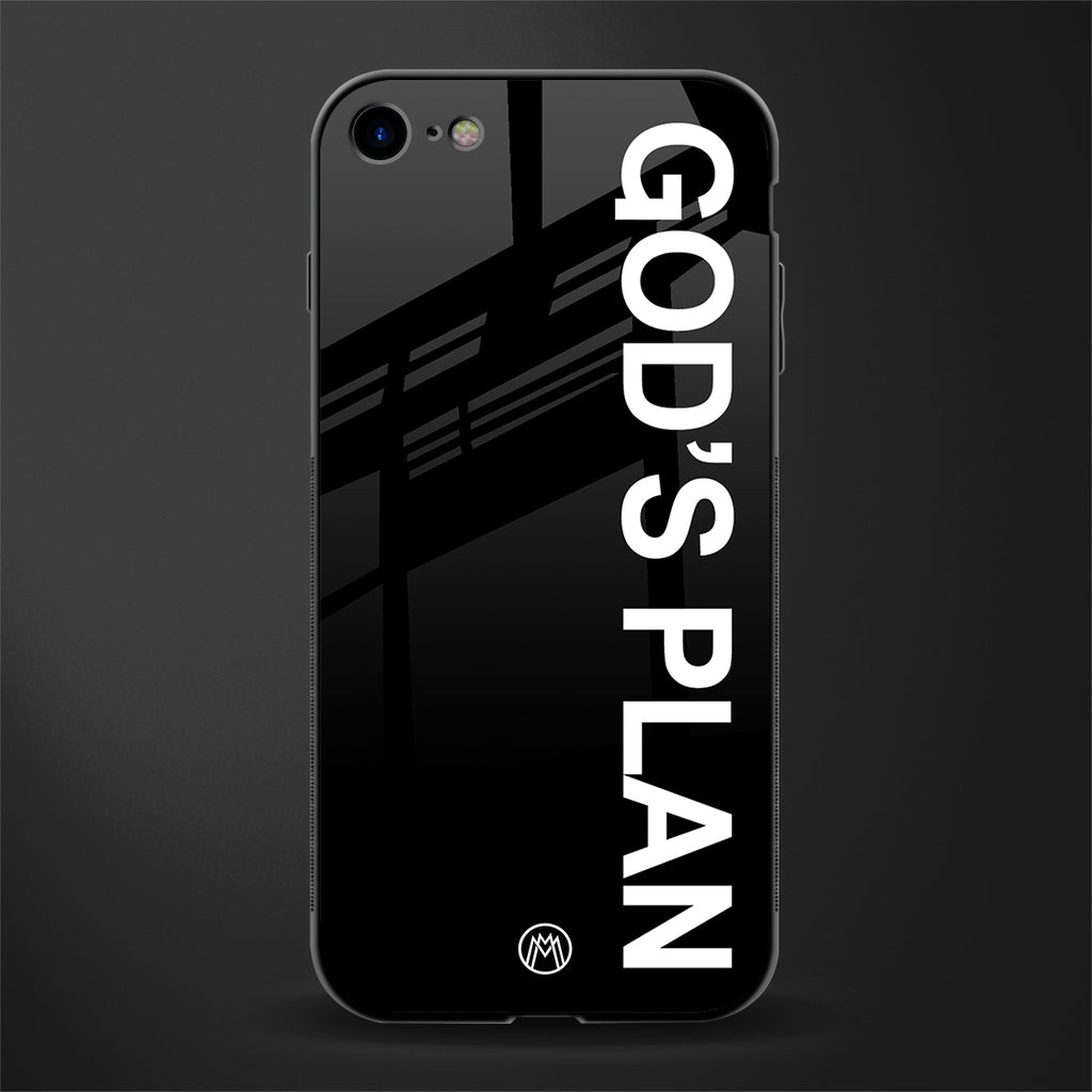 god's plan glass case for iphone se 2020 image