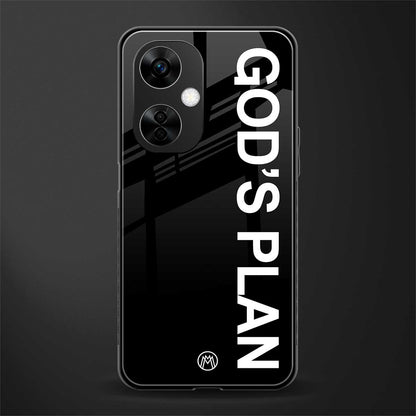 god's plan back phone cover | glass case for oneplus nord ce 3 lite