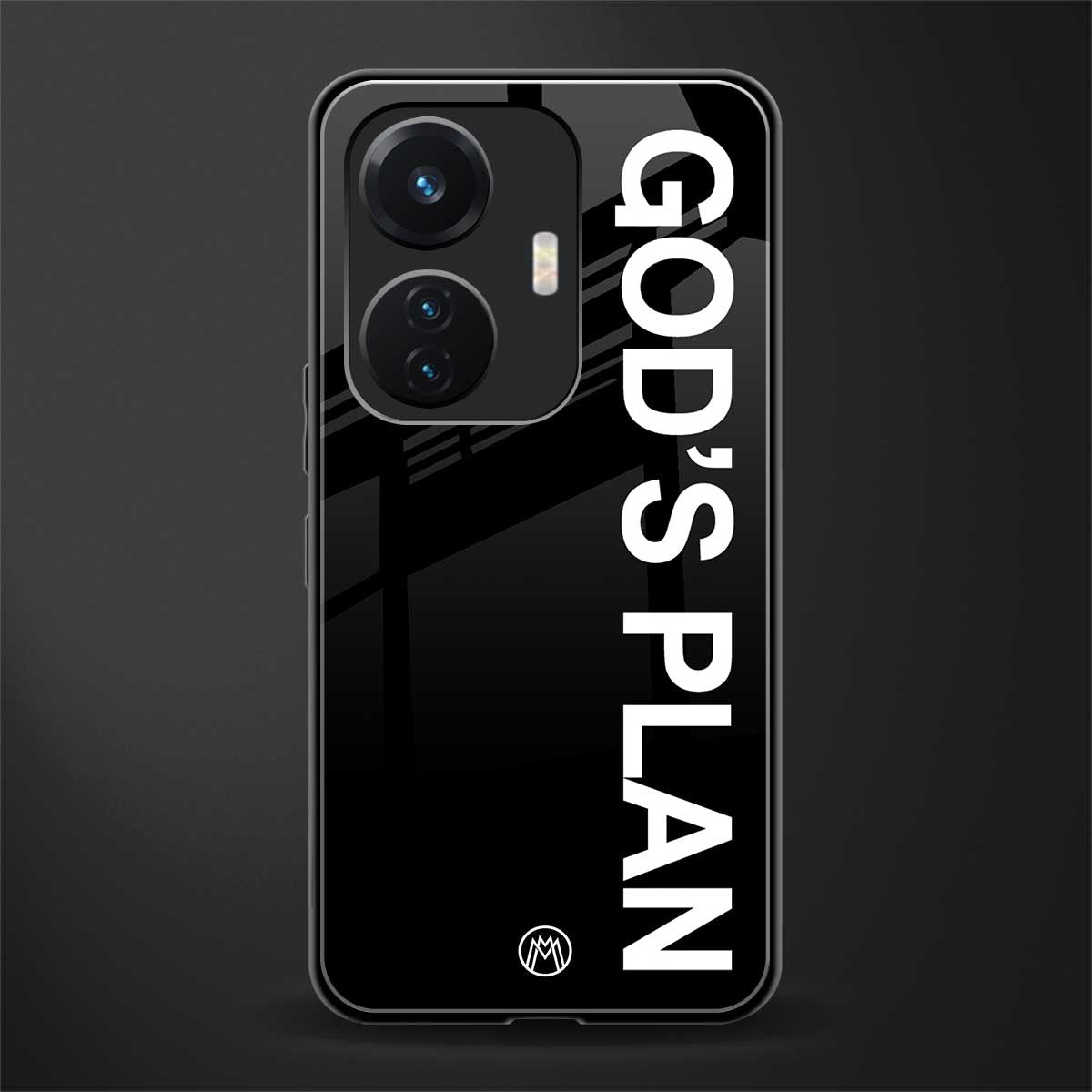 god's plan back phone cover | glass case for vivo t1 44w 4g