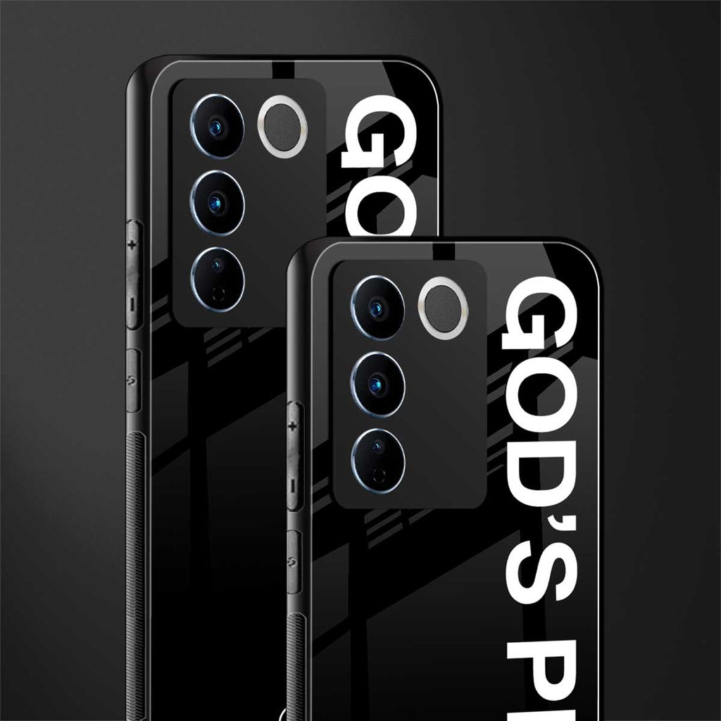 god's plan back phone cover | glass case for vivo v27 pro 5g