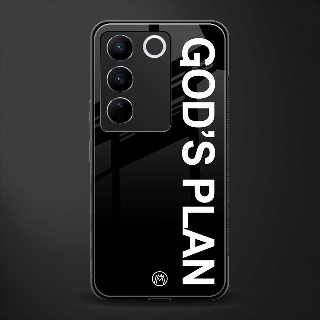 god's plan back phone cover | glass case for vivo v27 pro 5g