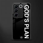 god's plan back phone cover | glass case for vivo v27 pro 5g