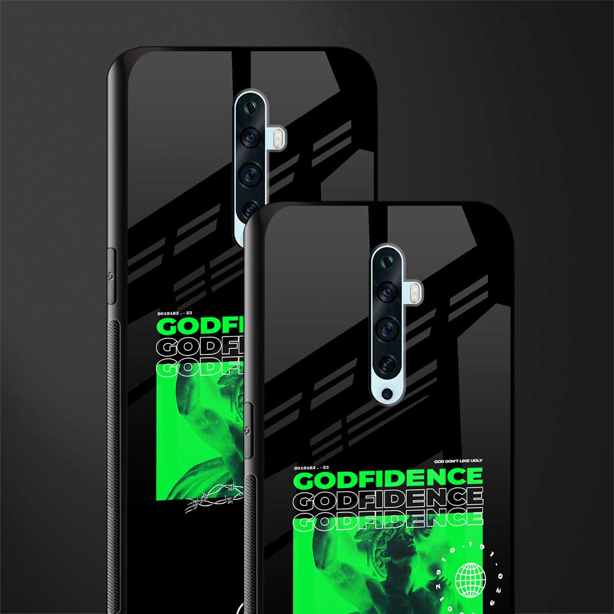 godfidence glass case for oppo reno 2f image-2