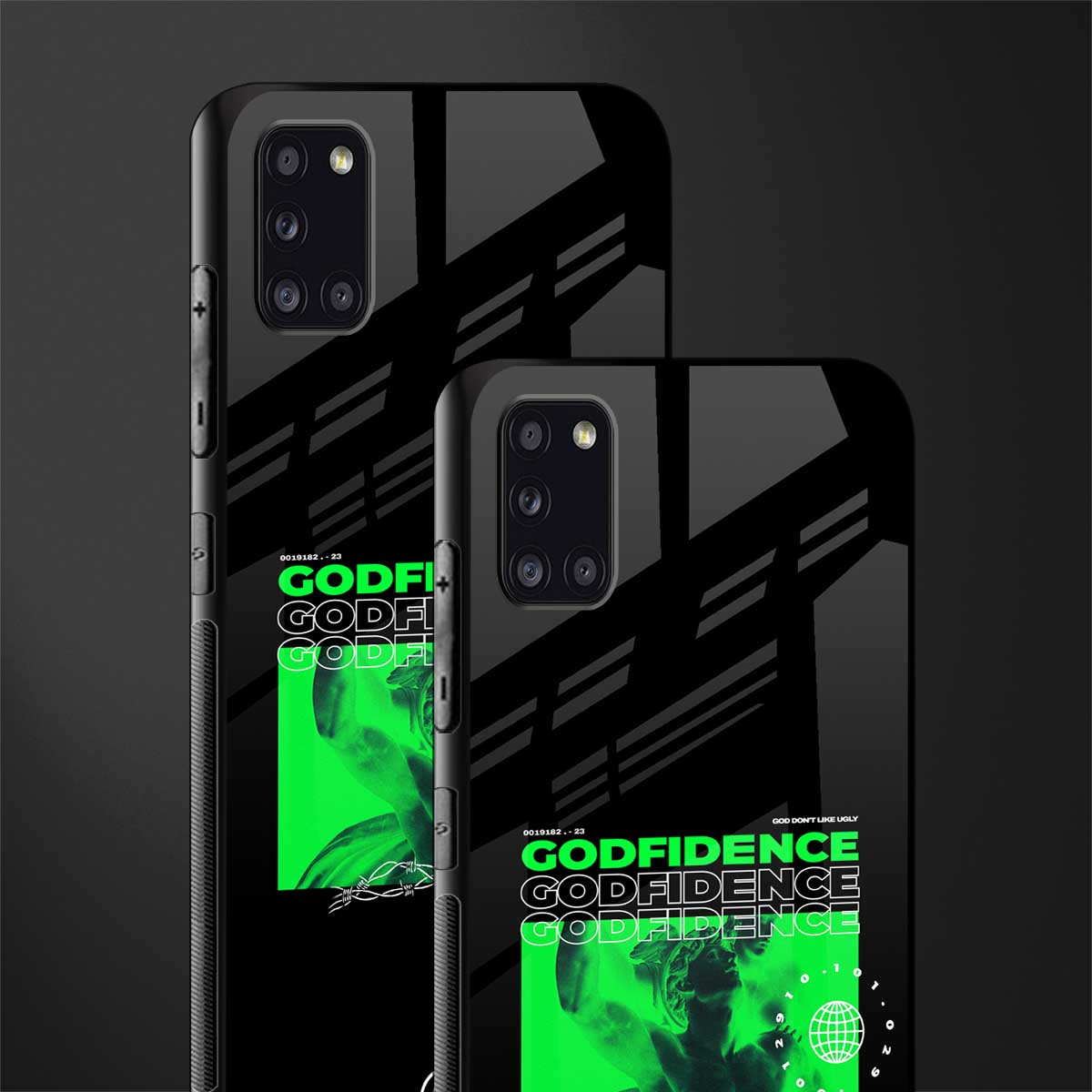 godfidence glass case for samsung galaxy a31 image-2