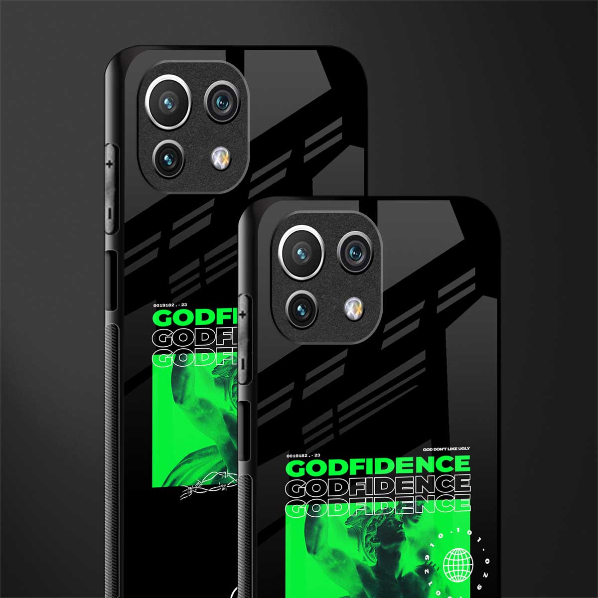 godfidence glass case for mi 11 lite image-2