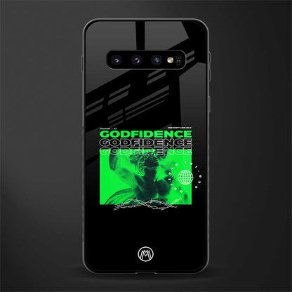 godfidence glass case for samsung galaxy s10 plus image