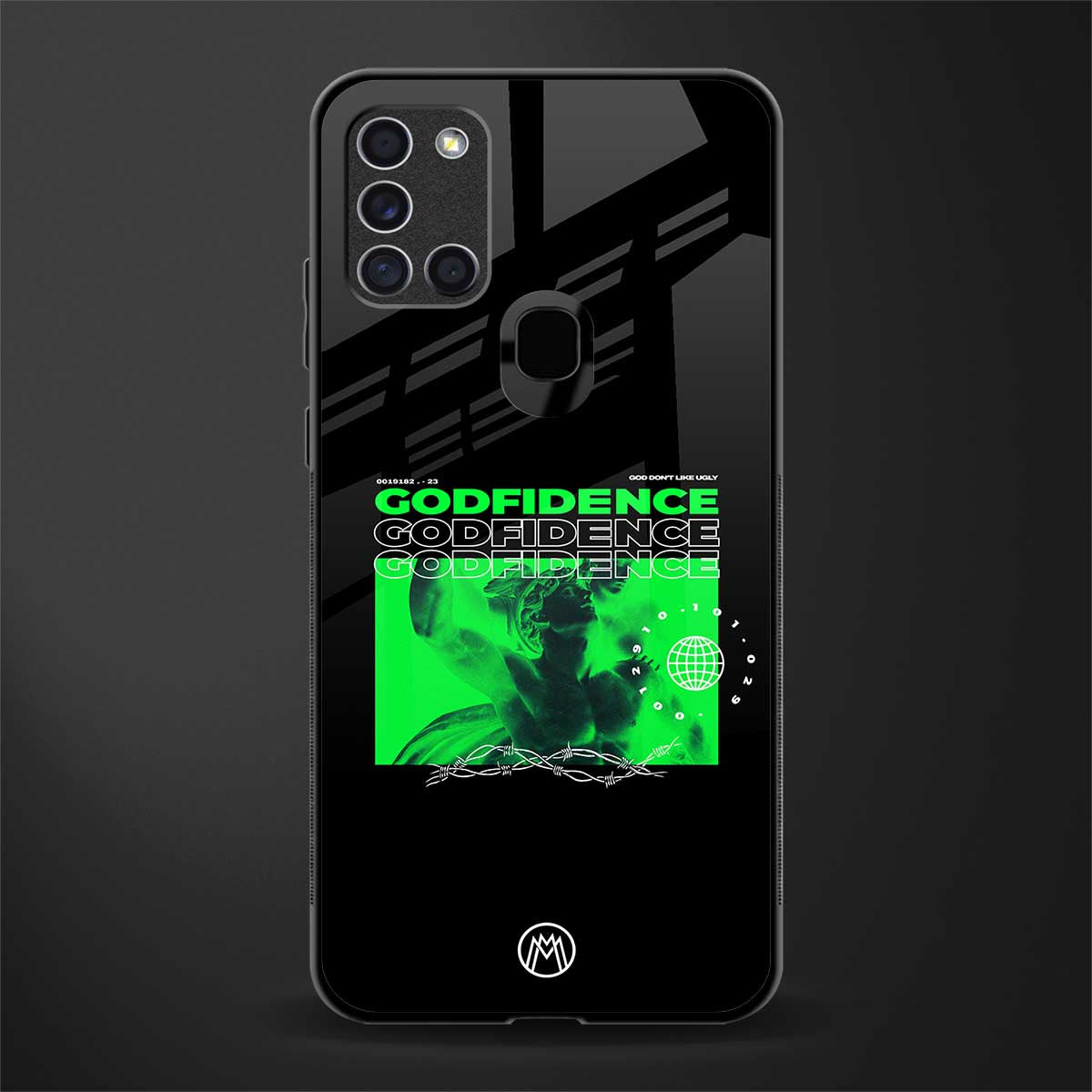 godfidence glass case for samsung galaxy a21s image