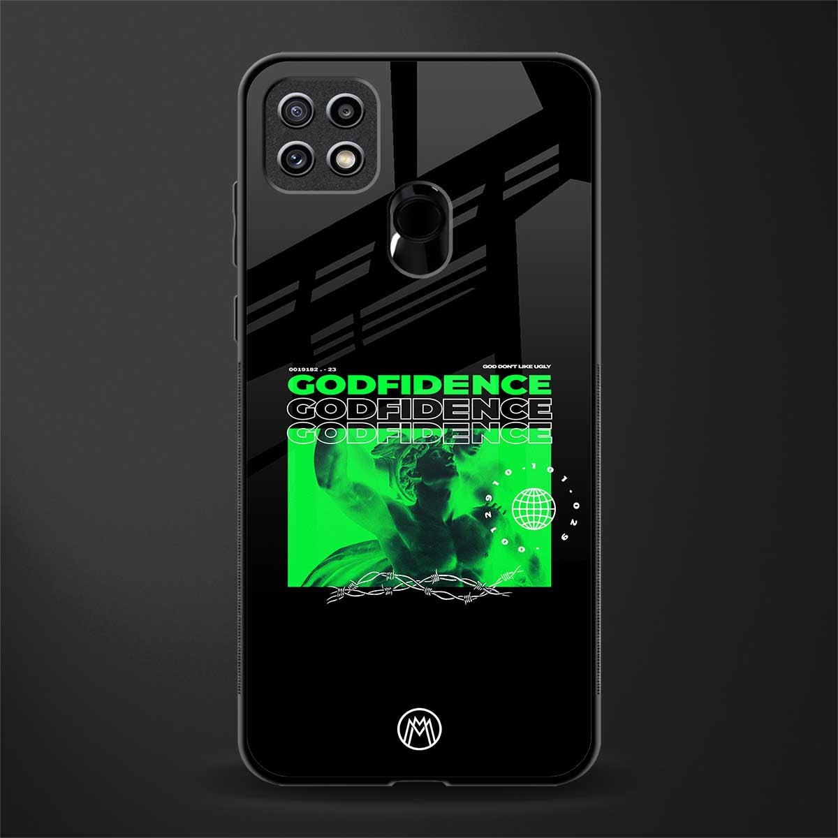 godfidence glass case for oppo a15s image