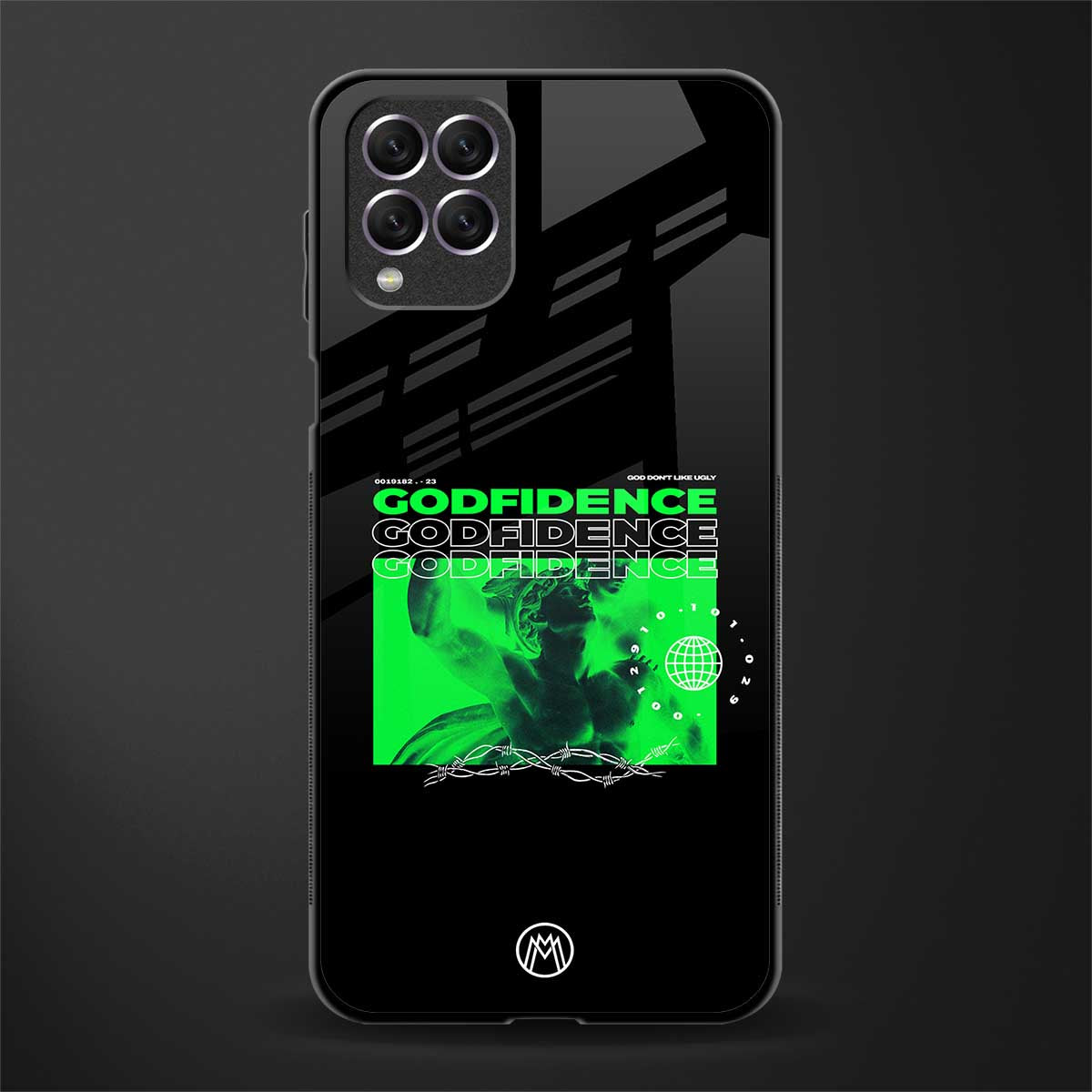 godfidence glass case for samsung galaxy f62 image