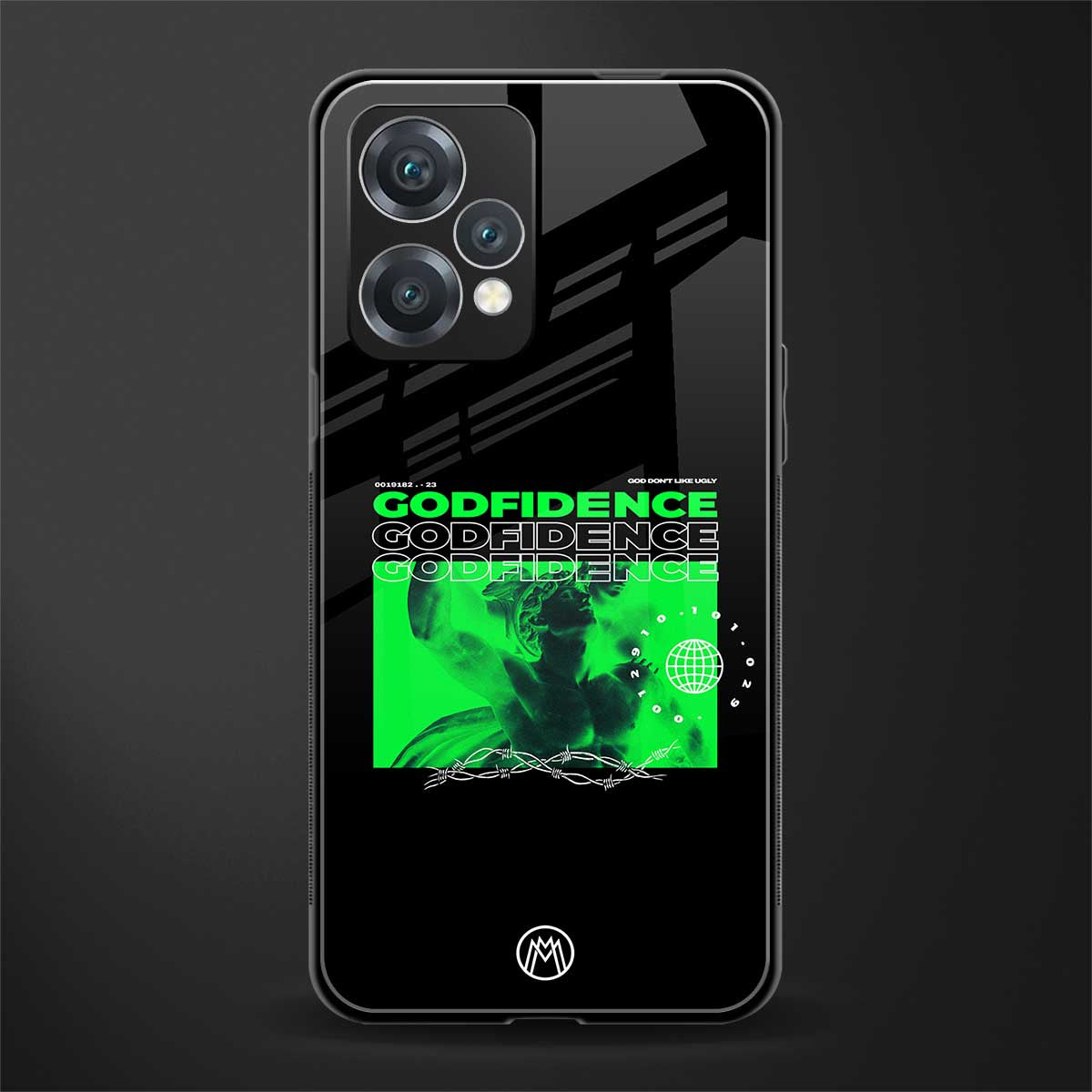 godfidence back phone cover | glass case for oneplus nord ce 2 lite 5g