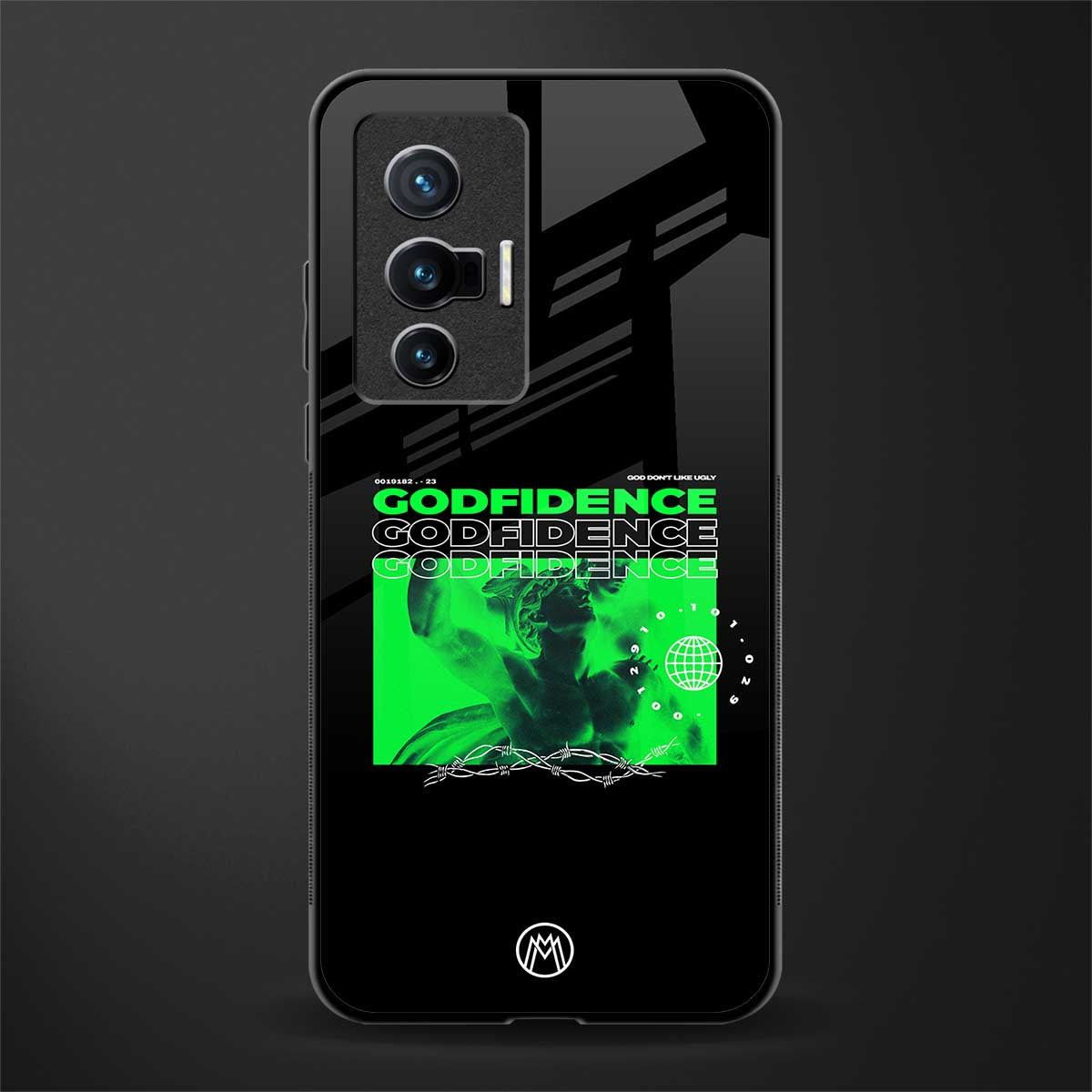 godfidence glass case for vivo x70 image