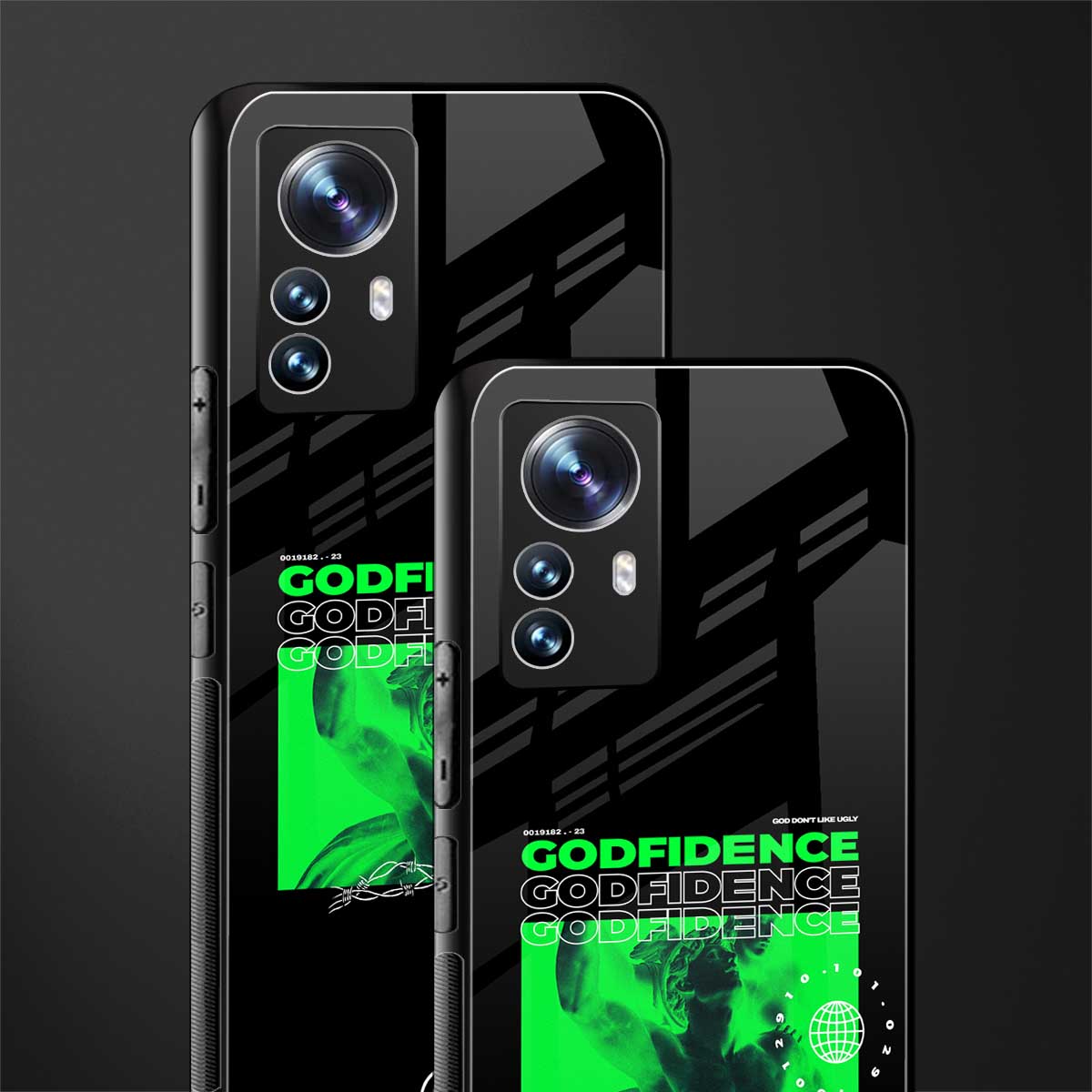 godfidence back phone cover | glass case for xiaomi 12 pro