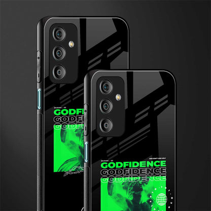 godfidence back phone cover | glass case for samsung galaxy f23 5g