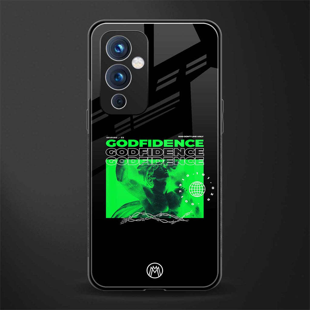 godfidence back phone cover | glass case for oneplus 9