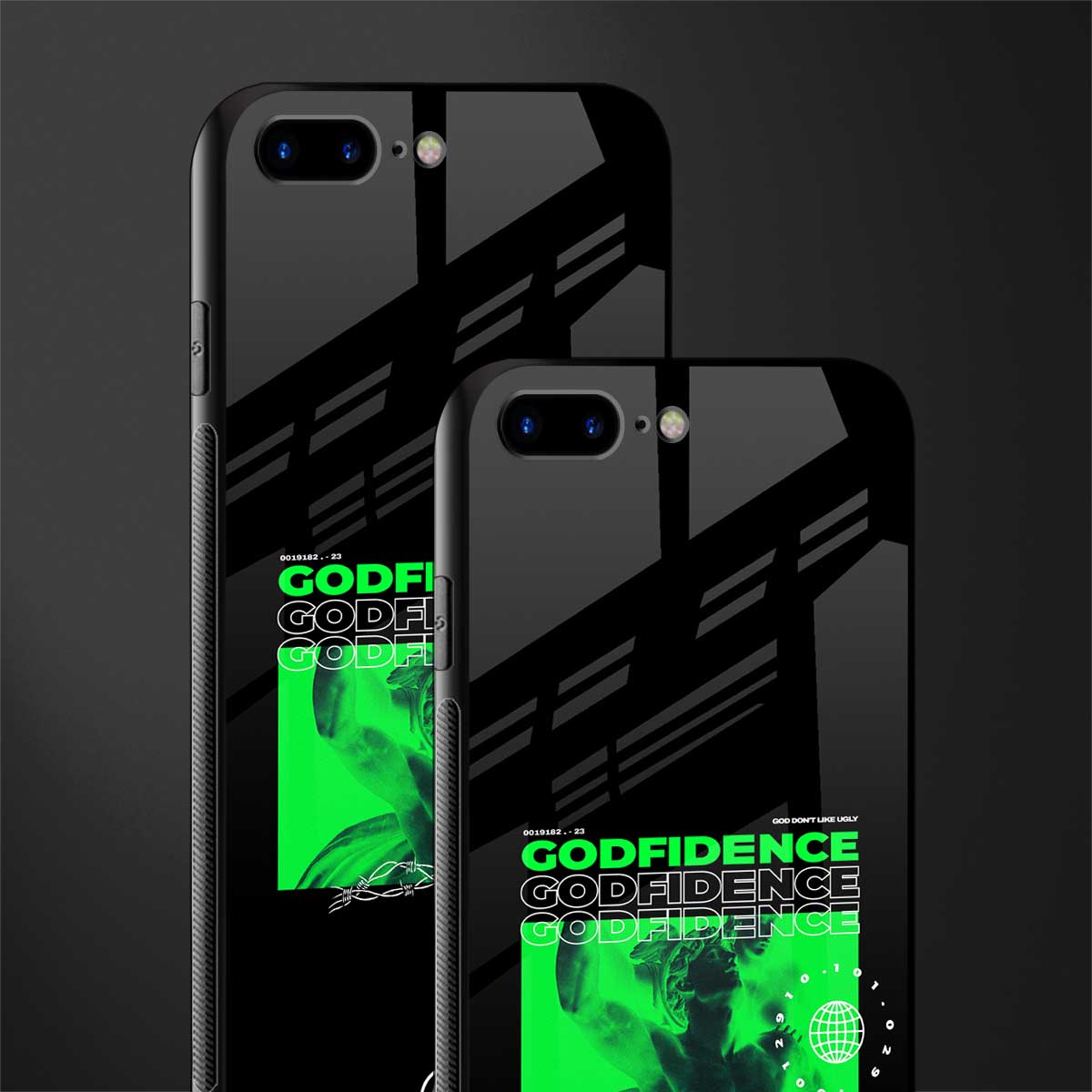 godfidence glass case for iphone 8 plus image-2