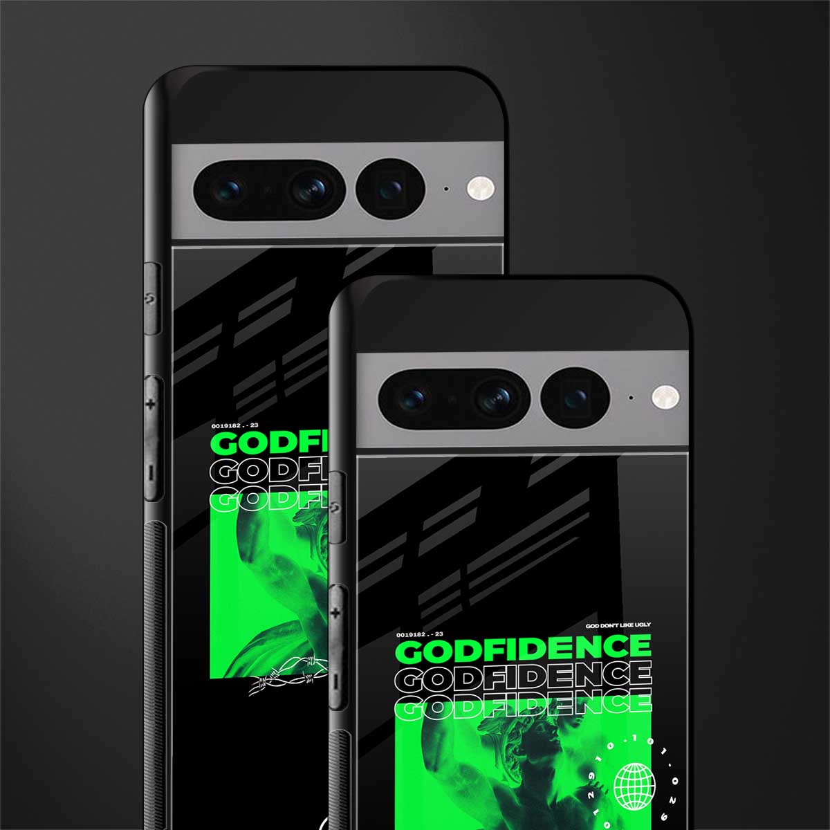 godfidence back phone cover | glass case for google pixel 7 pro