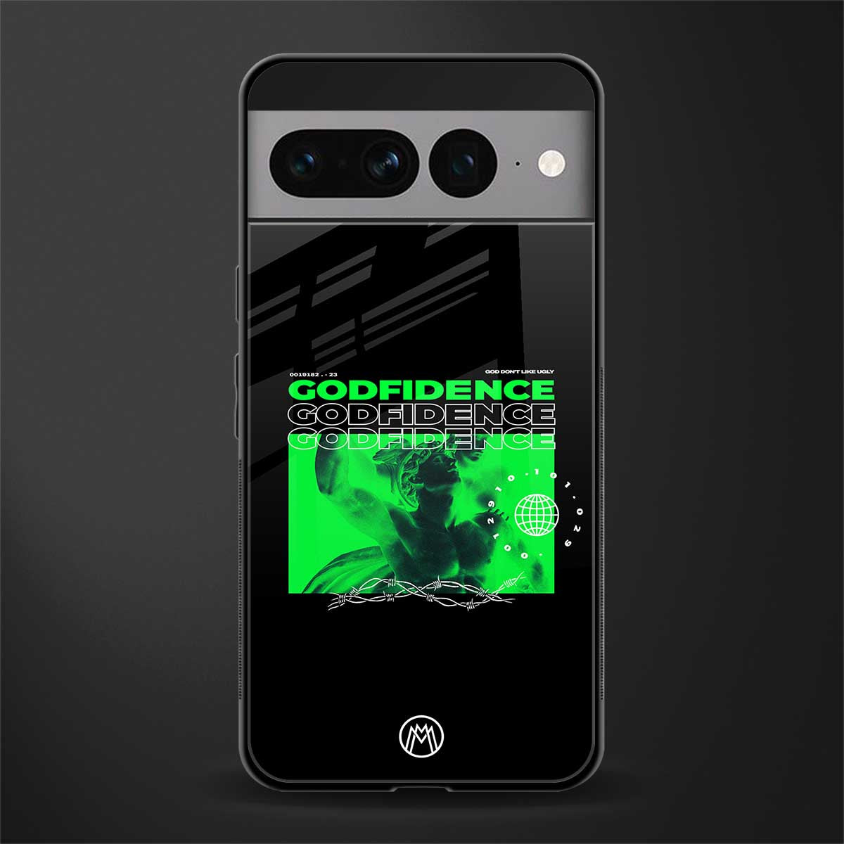 godfidence back phone cover | glass case for google pixel 7 pro
