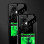 godfidence back phone cover | glass case for oneplus nord ce 3 lite