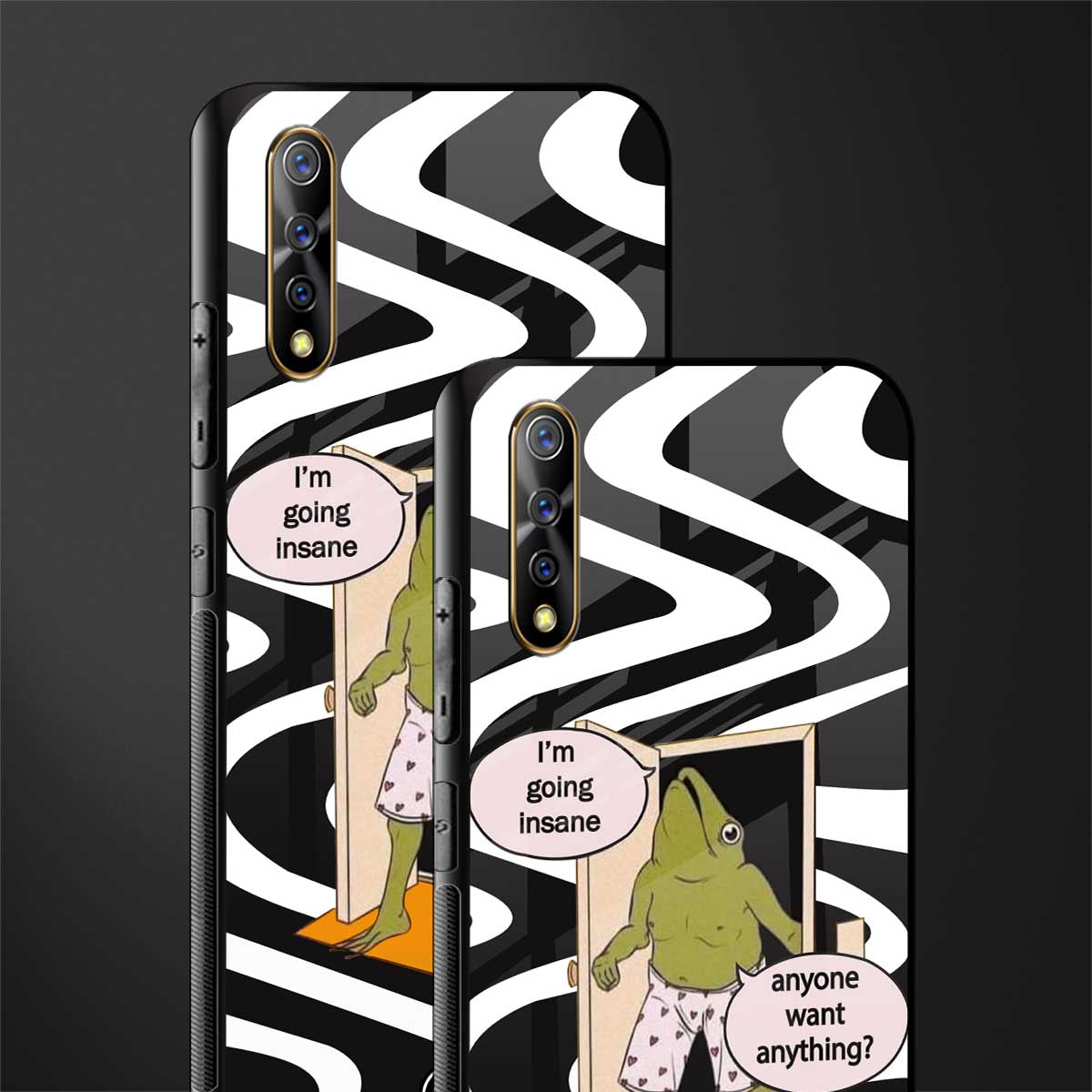 going insane glass case for vivo z1x image-2