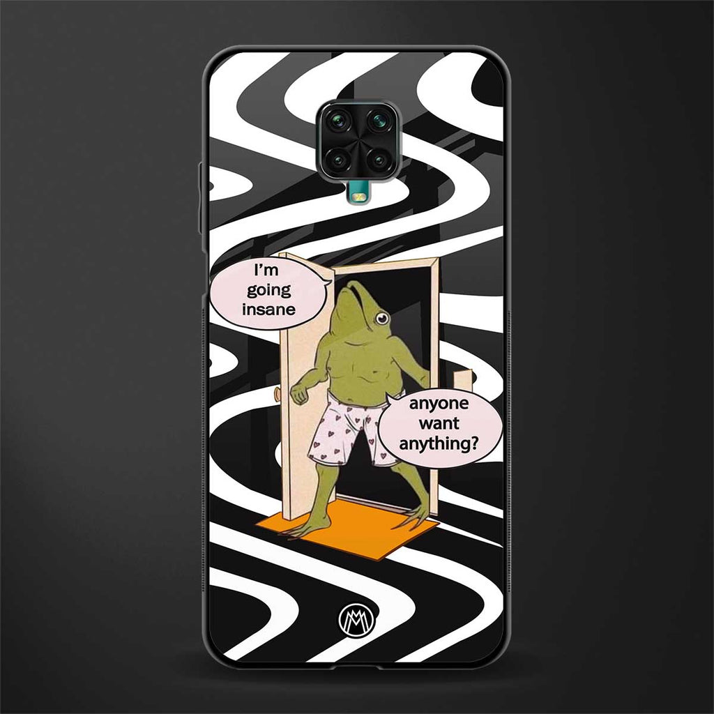 going insane glass case for redmi note 9 pro image