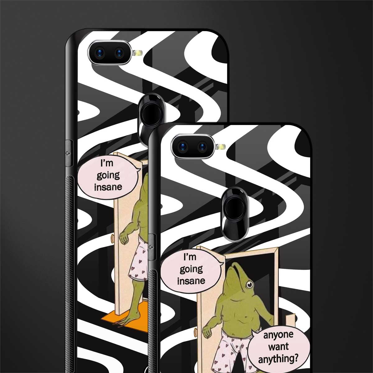 going insane glass case for oppo a12 image-2