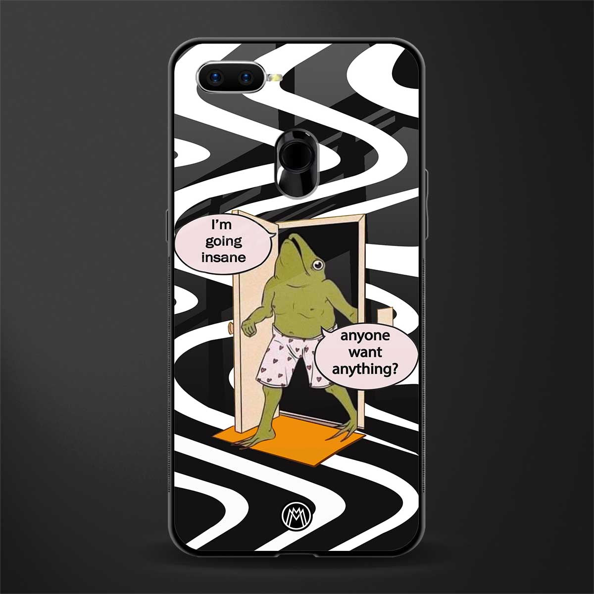 going insane glass case for oppo a7 image