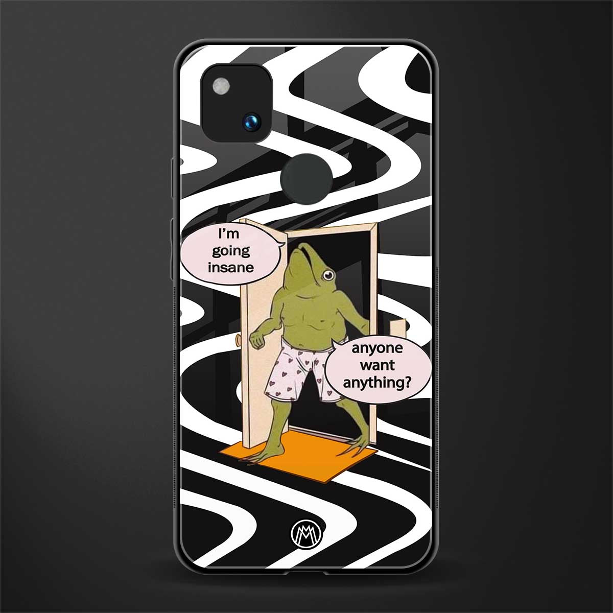 going insane back phone cover | glass case for google pixel 4a 4g