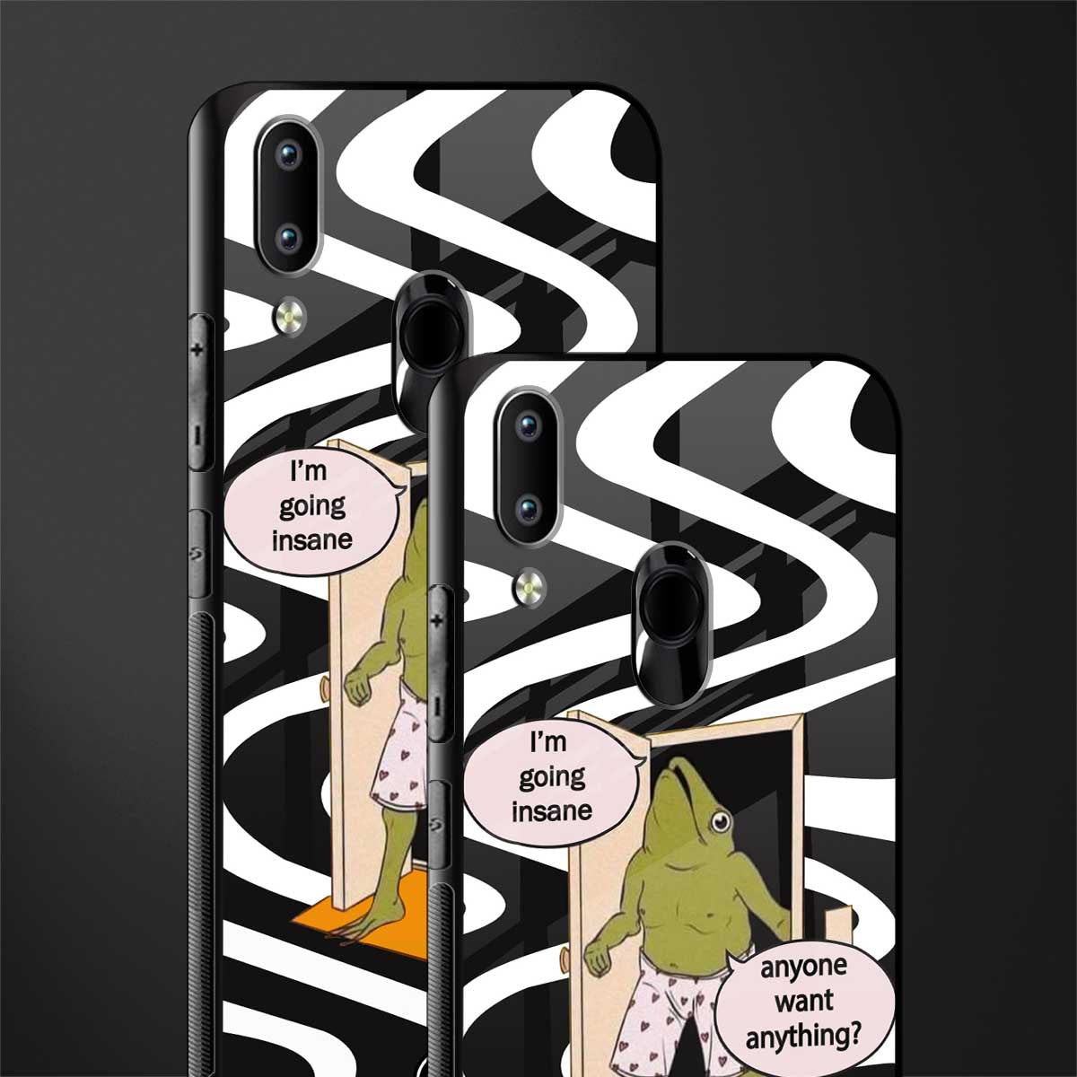 going insane glass case for vivo y91 image-2