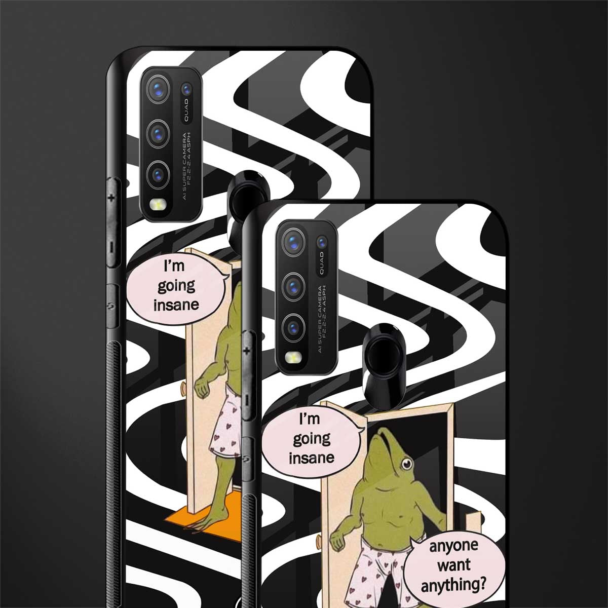 going insane glass case for vivo y50 image-2