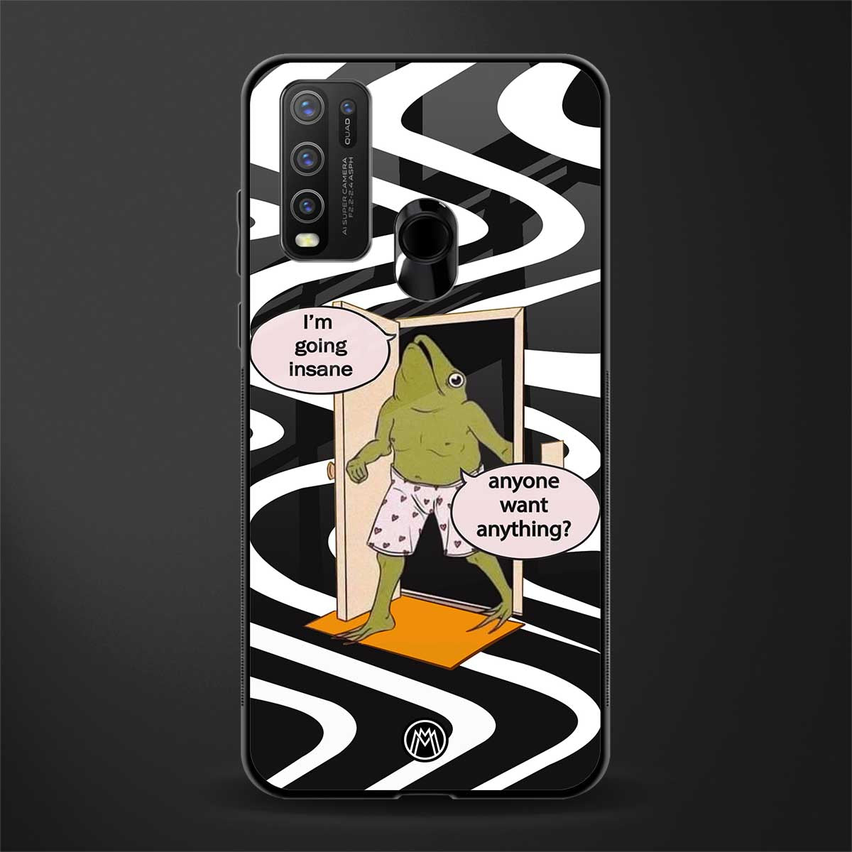going insane glass case for vivo y50 image