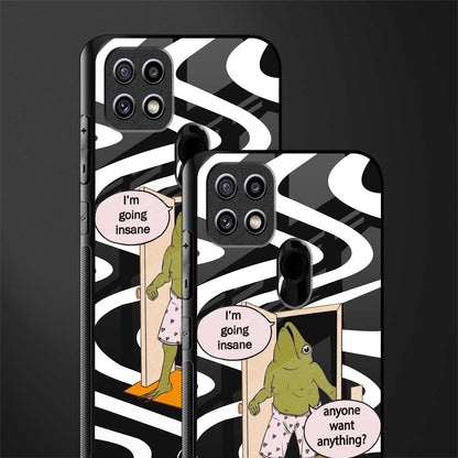 going insane glass case for oppo a15s image-2