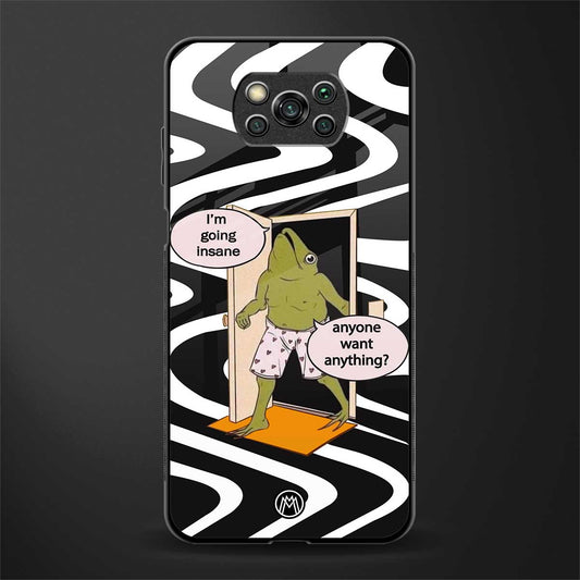 going insane glass case for poco x3 image